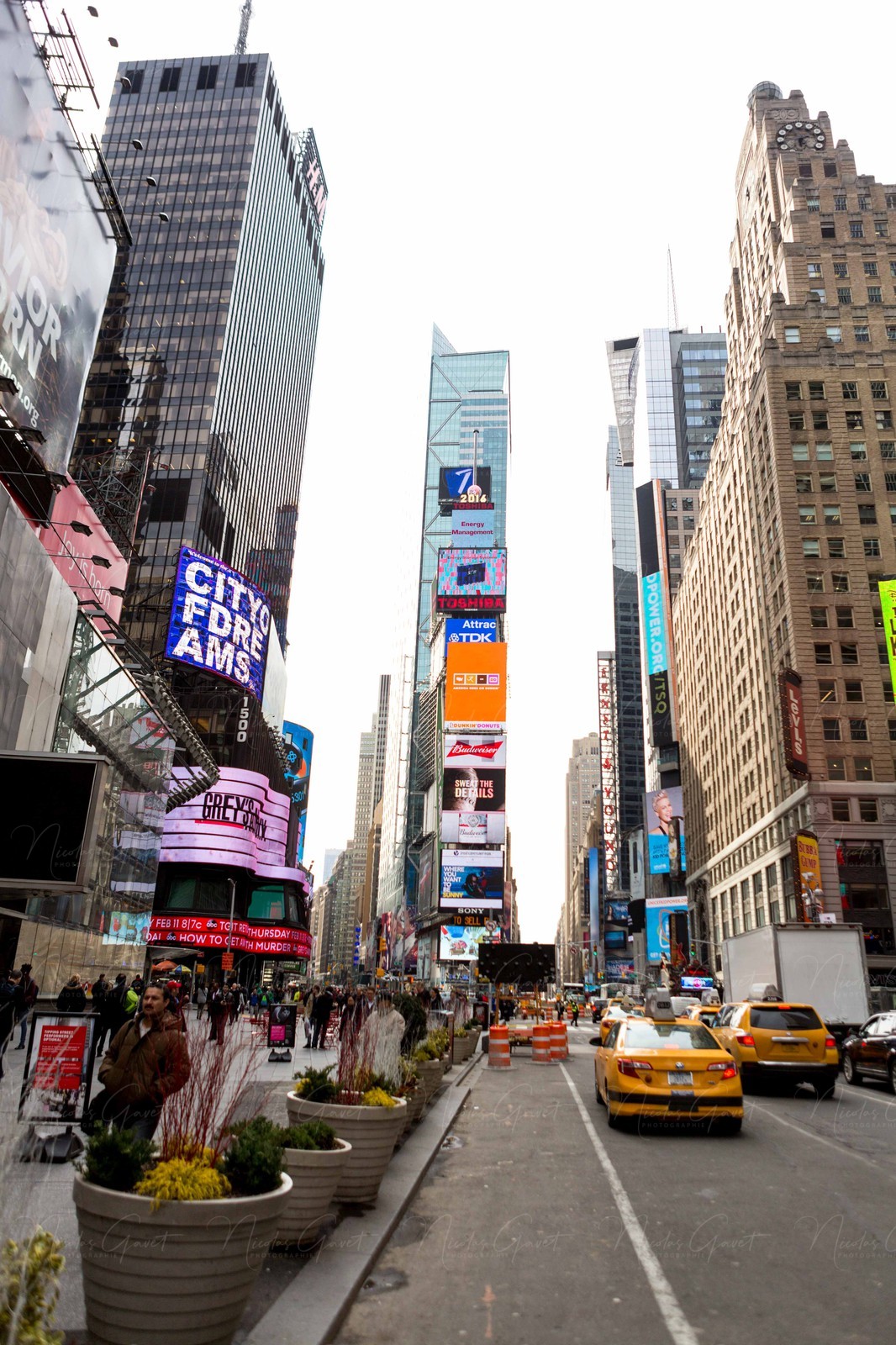 ILLUSTRATION - New York - Manhattan - Times Square - 5 fevrier 2016