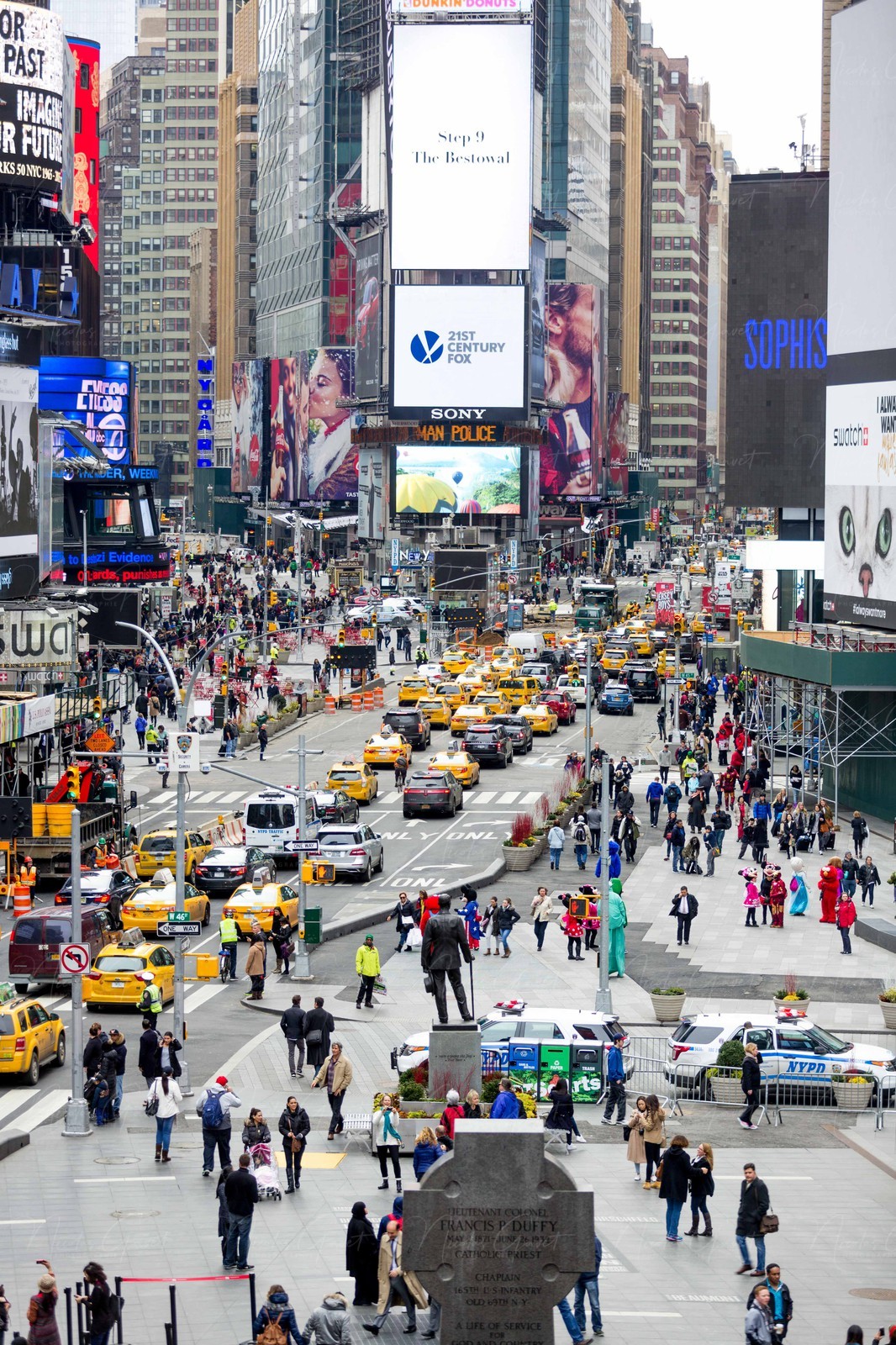 ILLUSTRATION - New York - Manhattan - Times Square - 5 fevrier 2016