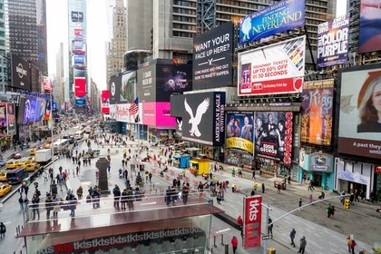 ILLUSTRATION - New York - Manhattan - Times Square - 5 fevrier 2016