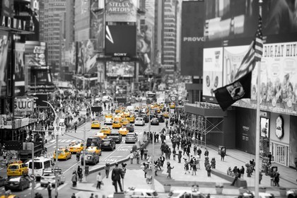 ILLUSTRATION - New York - Manhattan - Times Square - 5 fevrier 2016