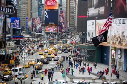 ILLUSTRATION - New York - Manhattan - Times Square - 5 fevrier 2016